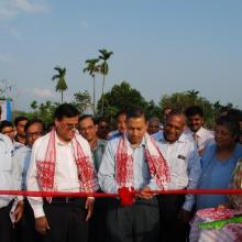 Inaugurartion of Low Level Jetty at Pandu Port on 18th April, 2009 & Laying of foundation stone for High Level Jetty at Pandu Port on 19th April, 2009